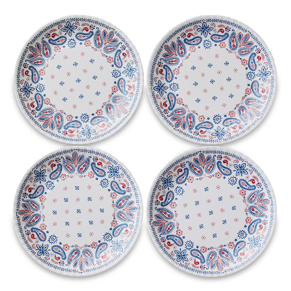 Americana Bandana "Paper" Plates (Set of 4) image number 0